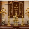 Bộ Lư xưa trái đào cao 55cm phù hợp ban thờ ngang 127 cm x Rộng 60cm